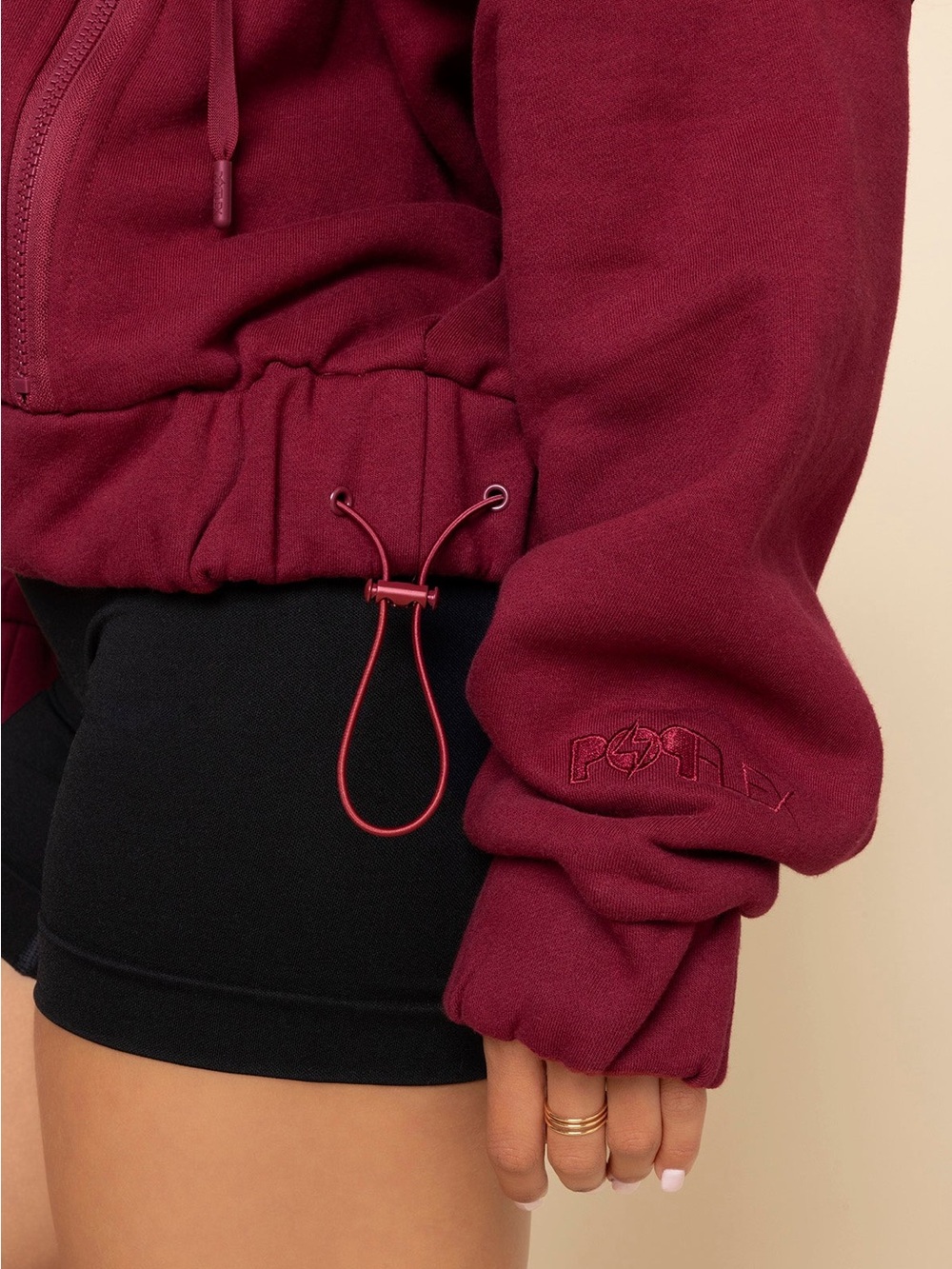 Popflex Dusty Pink Half-Zip Jacket - Picture 6 of 7